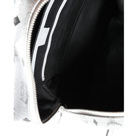 MCM Berlin Silver Visetos Monogram Trilogie Stark Backpack - Picture 7 of 9